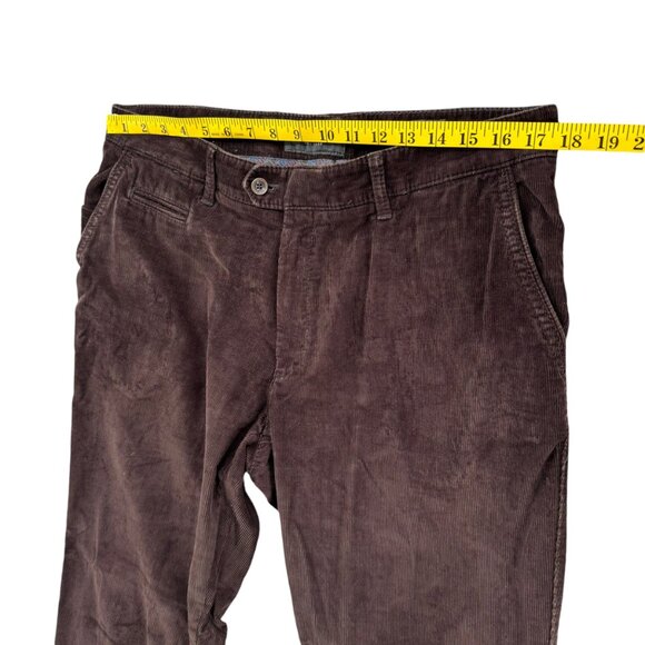 Brax Everest Corduroy Pants Mens Brown Flat Front Stretch Size 38x34 - Picture 7 of 11